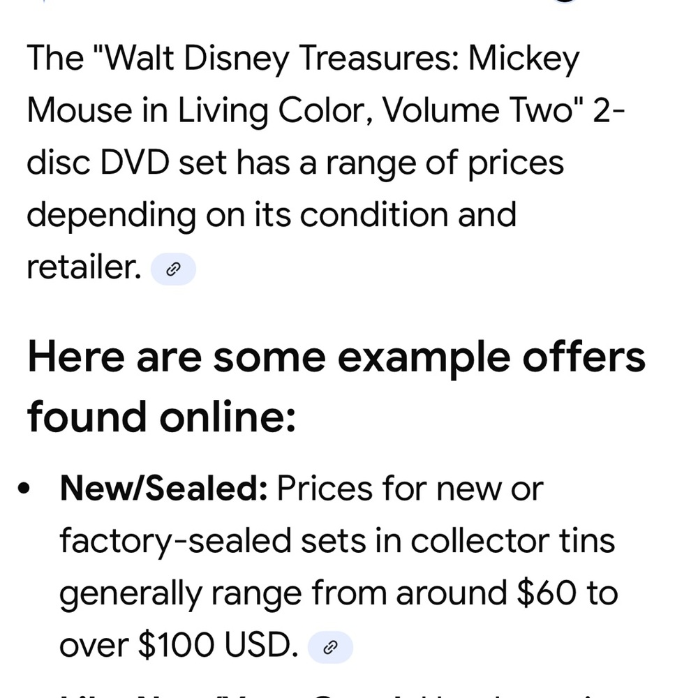 #1512**Walt Disney Treasures: Mickey Mouse in Living Color Volume Two DVD - Picture 6 of 15